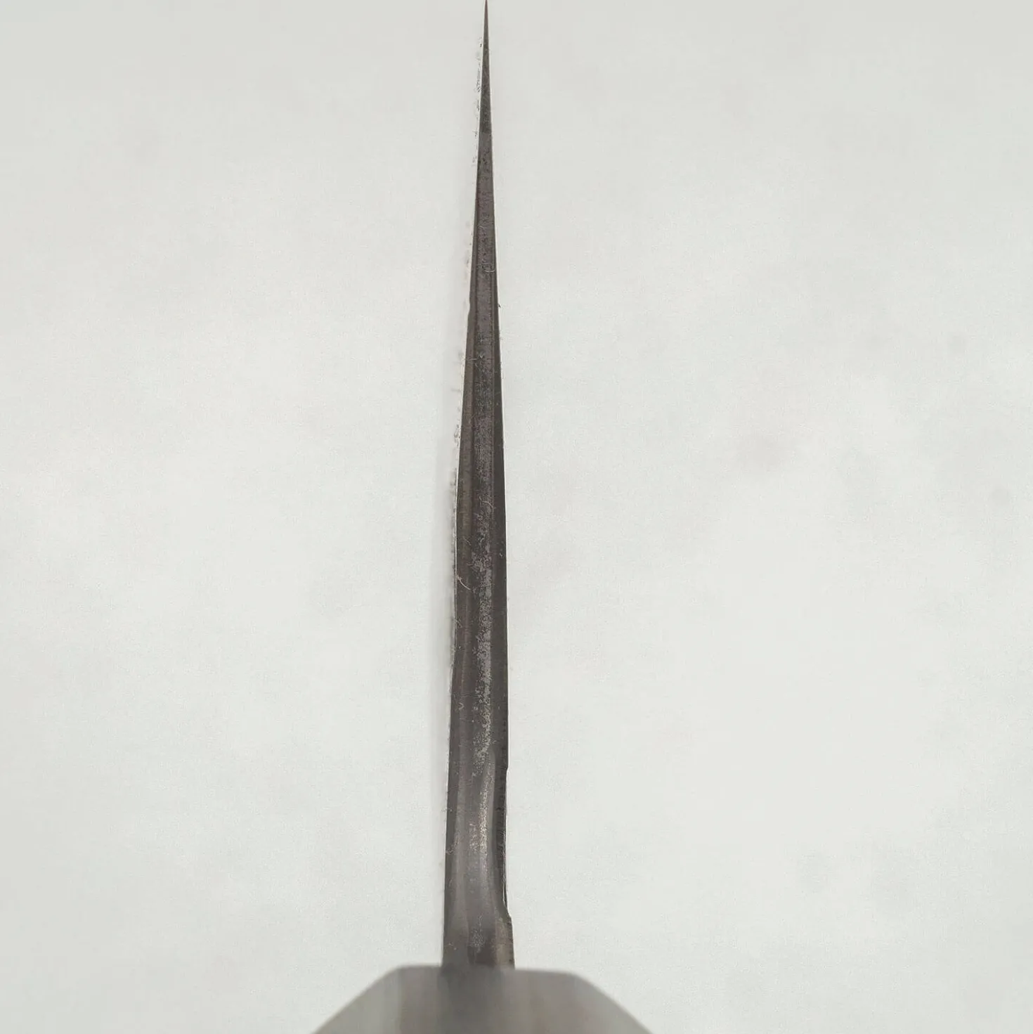 Matsubara Shirogami #1 Kurouchi Tsuchime Stainless Clad Gyuto 21 cm