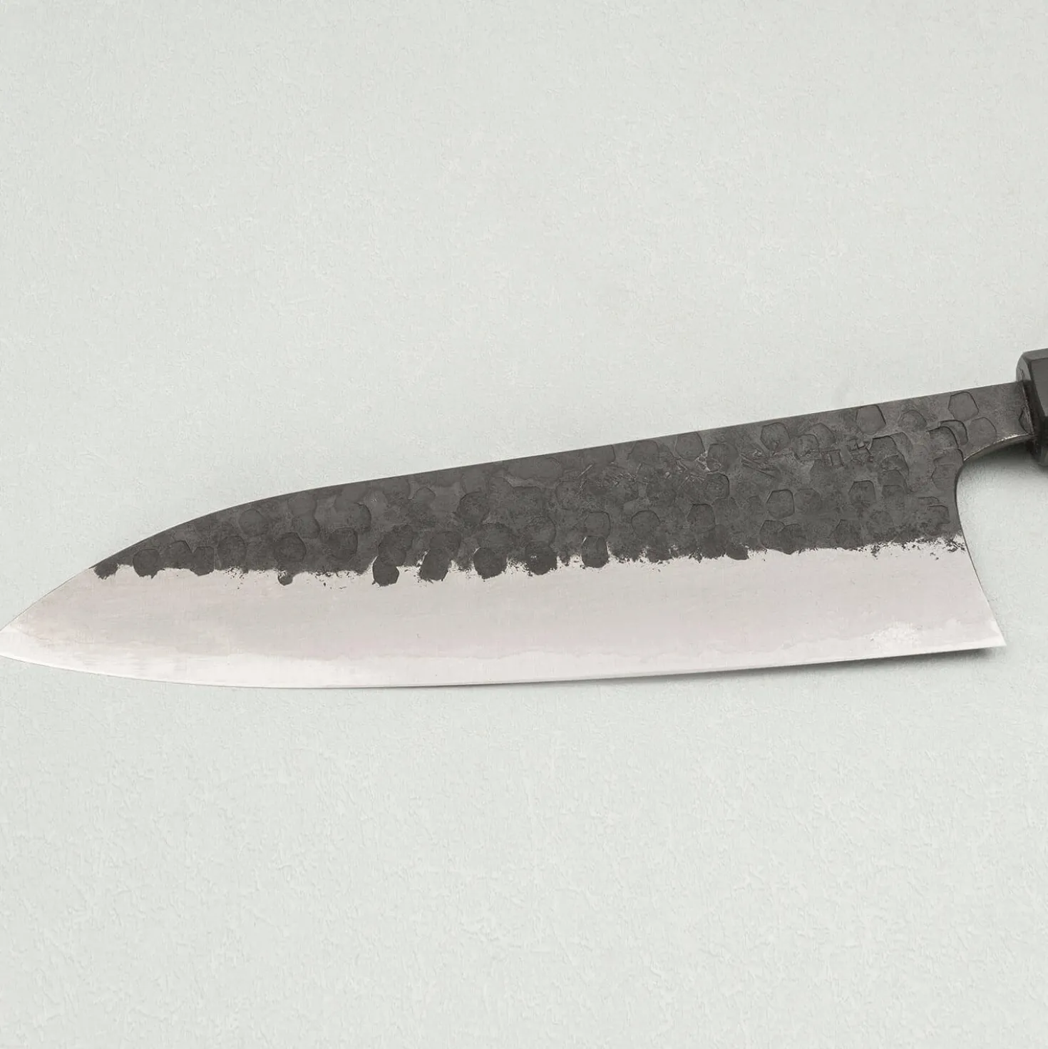 Matsubara Shirogami #1 Kurouchi Tsuchime Stainless Clad Gyuto 21 cm