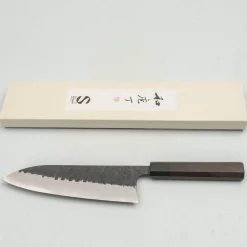Matsubara Shirogami #1 Kurouchi Tsuchime Stainless Clad Gyuto 21 cm