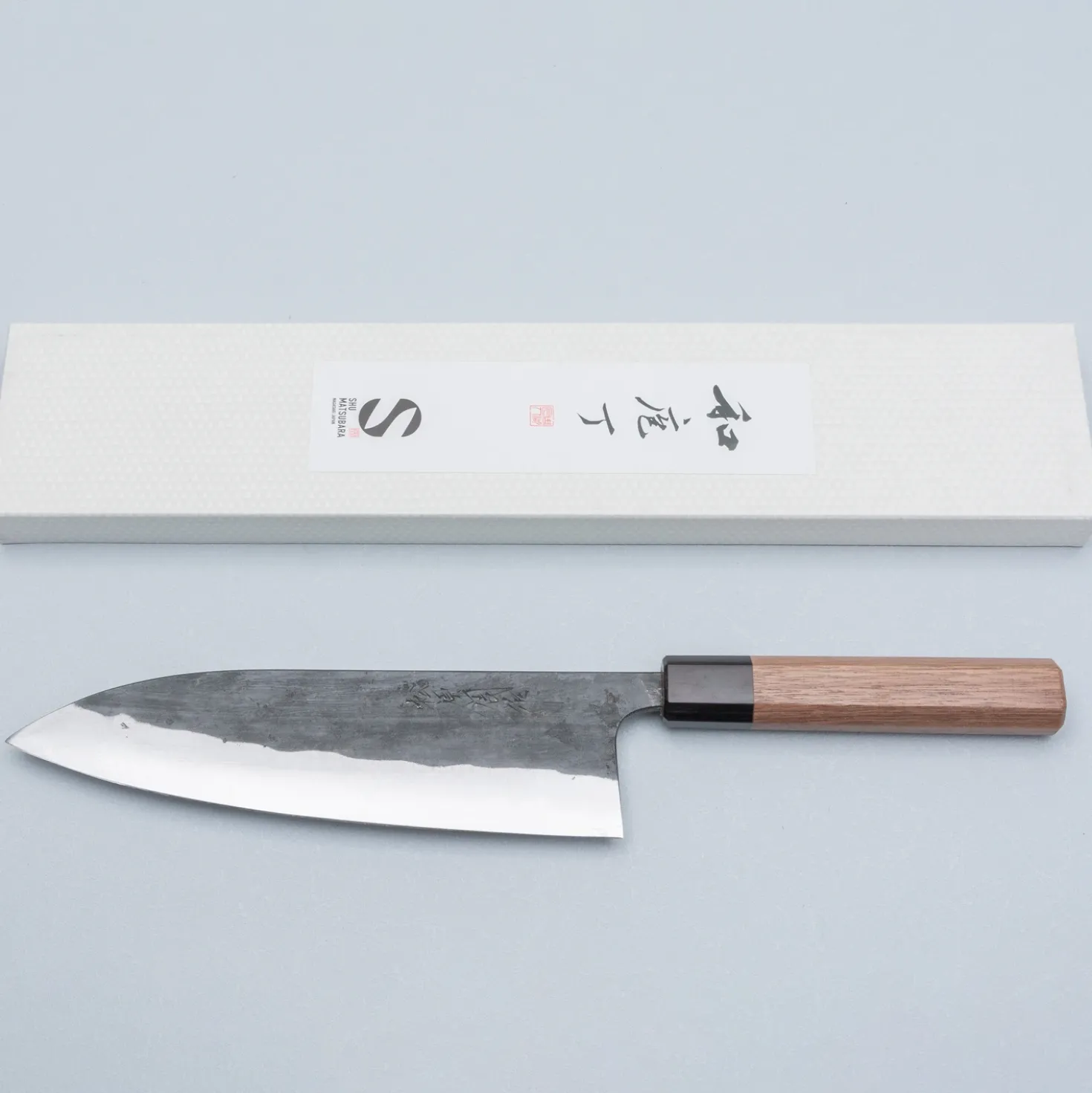 Matsubara Shirogami #1 Kurouchi Walnut Gyuto 21 cm
