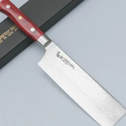 Mcusta Zanmai Classic Pro Red Nakiri 16.5 cm