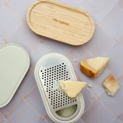 Microplane Container Rasp Cashmere/Bamboe