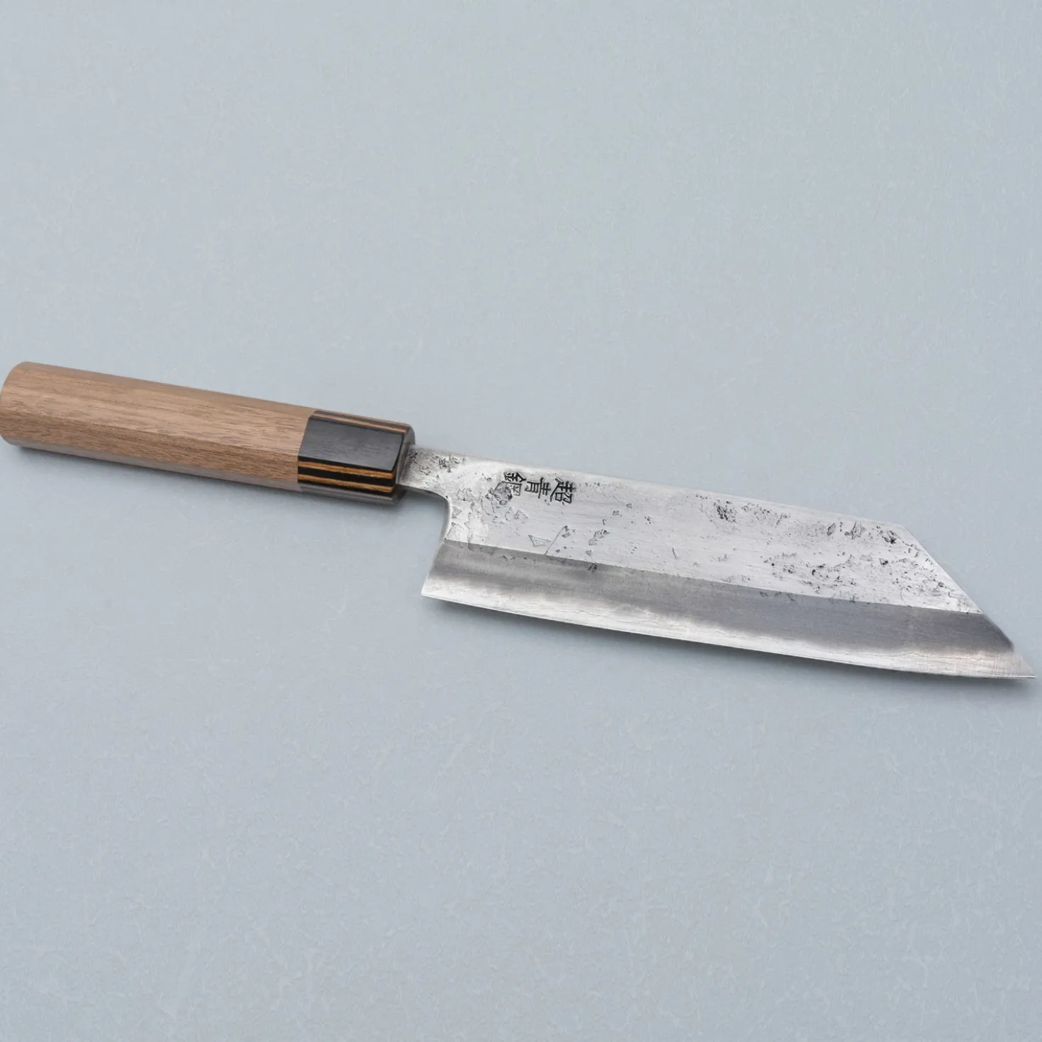 Motokyuuichi Aogami Super Nashiji Striped Bunka 18 cm