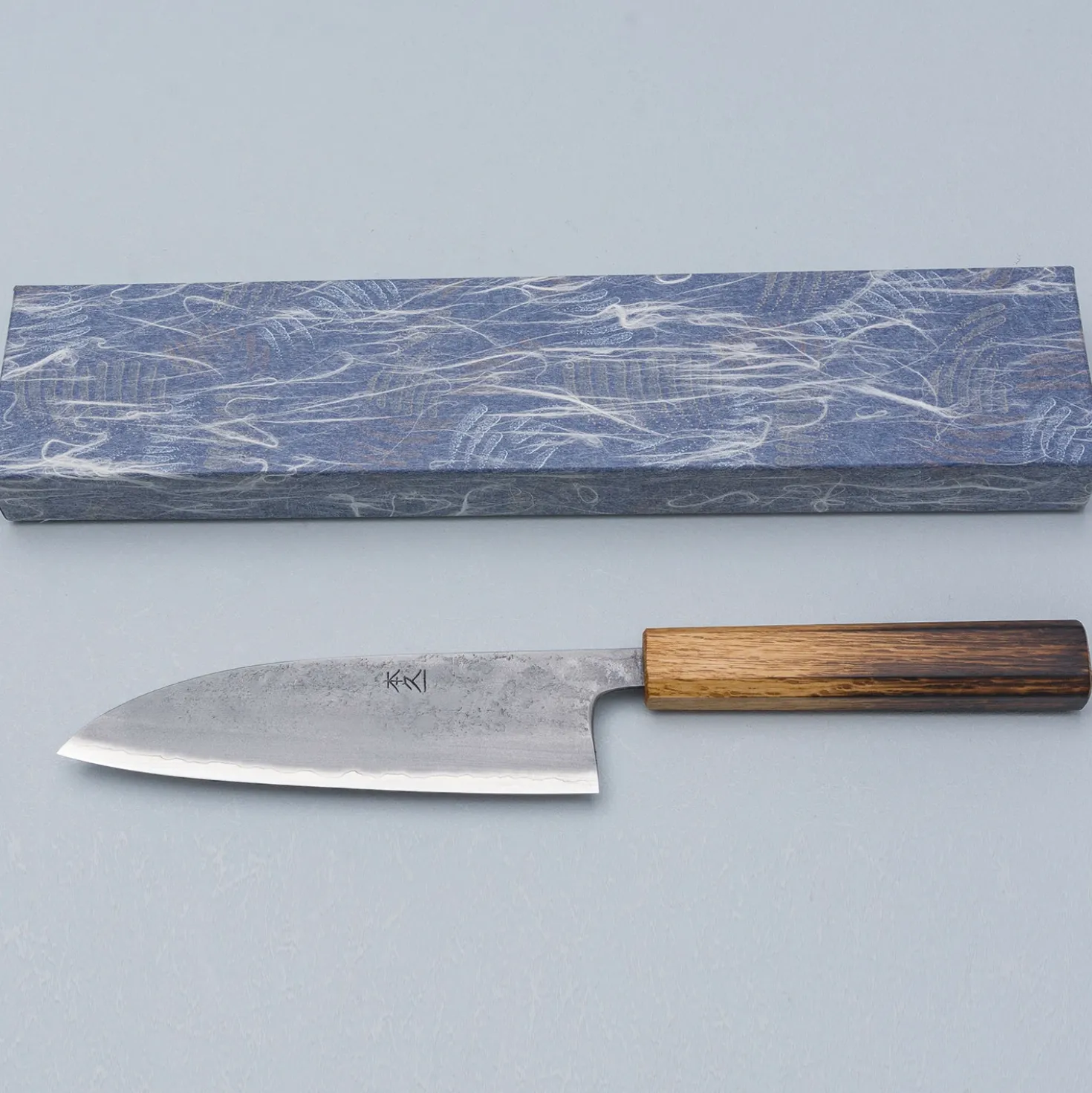 Motokyuuichi Ginsan Nashiji Santoku 16.5 cm