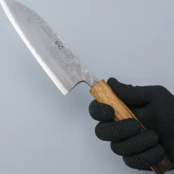 Motokyuuichi Ginsan Nashiji Santoku 16.5 cm
