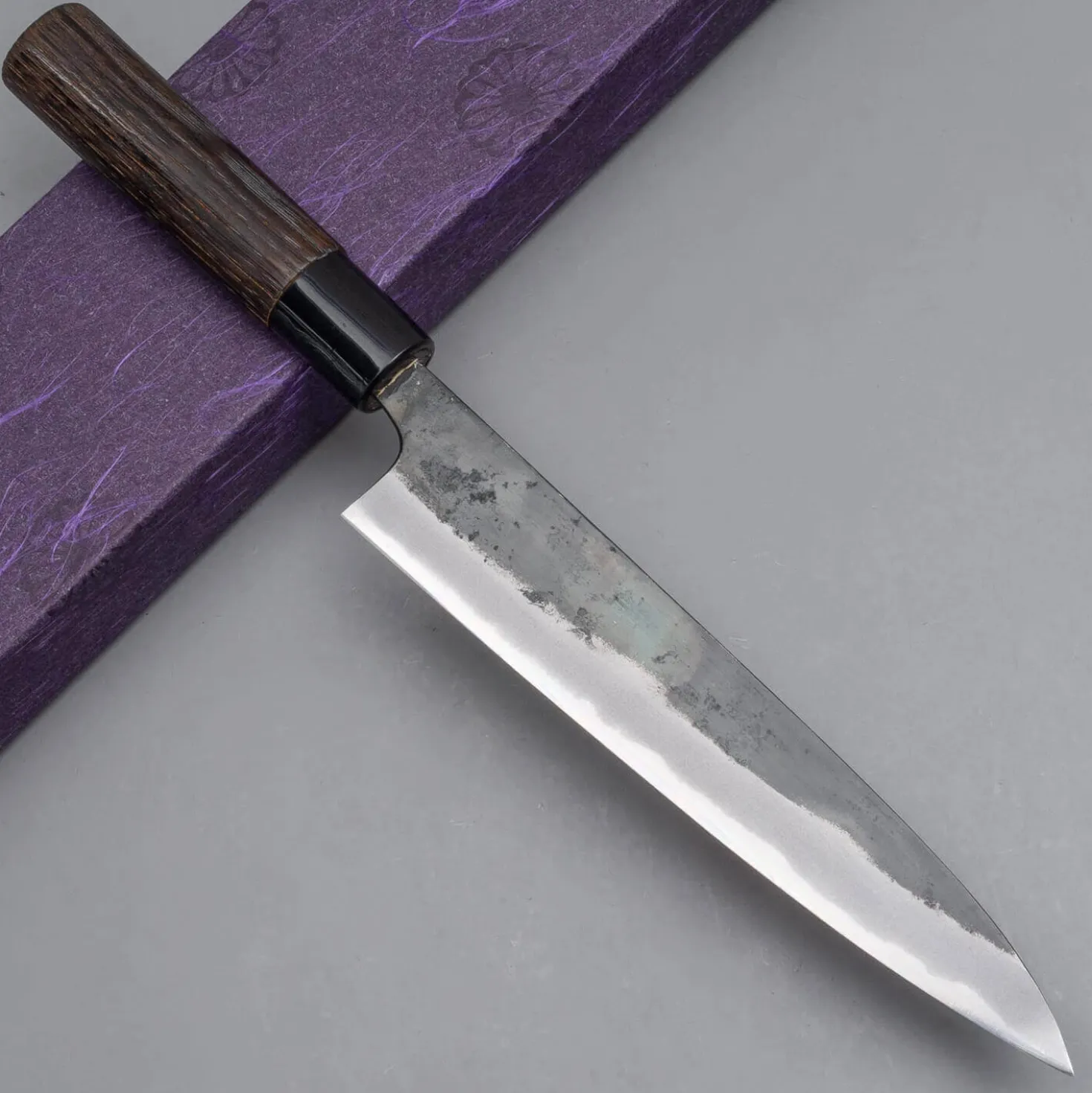 Motokyuuichi Shirogami #2 Kurouchi Petty 18 cm