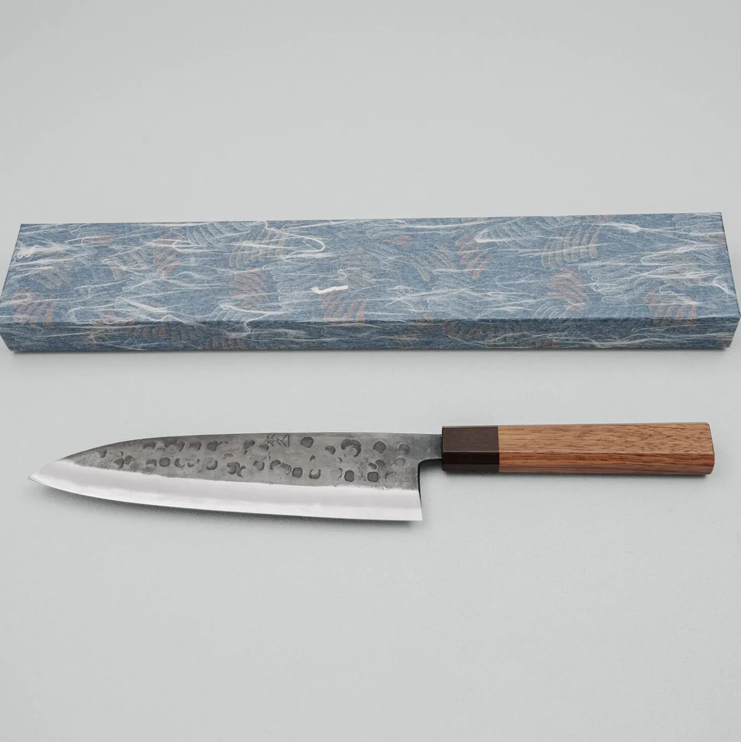 Motokyuuichi Shirogami #2 Kurouchi Tsuchime Gyuto 21 cm