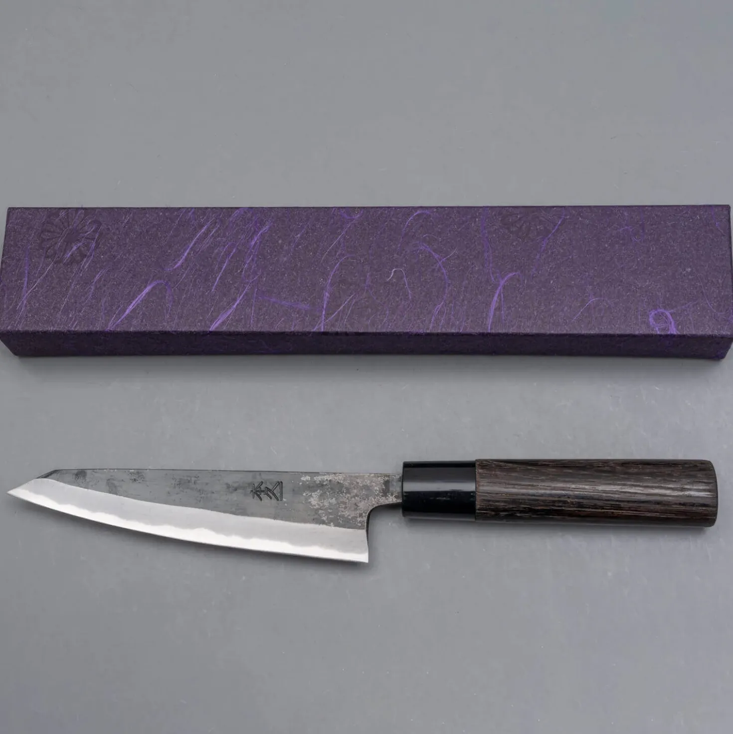 Motokyuuichi Shirogami #2 Kurouchi Honesuki 15 cm