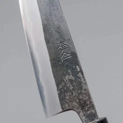 Motokyuuichi Shirogami #2 Kurouchi Honesuki 15 cm
