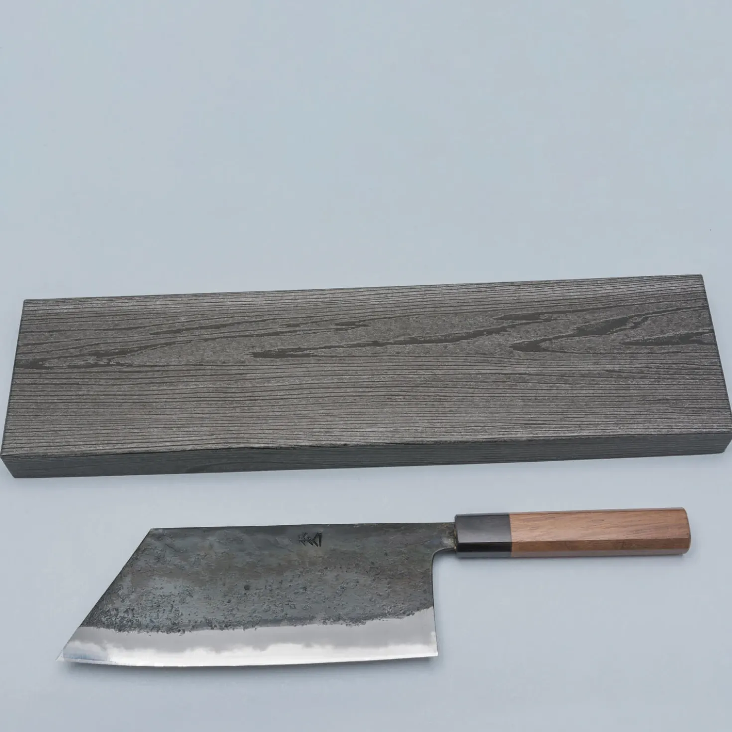 Motokyuuichi Shirogami #2 Kurouchi Chinese Kiritsuke 20 cm