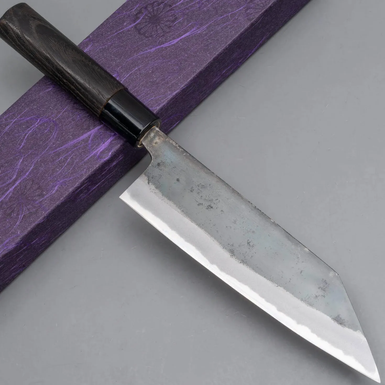 Motokyuuichi Shirogami #2 Kurouchi Bunka 18 cm