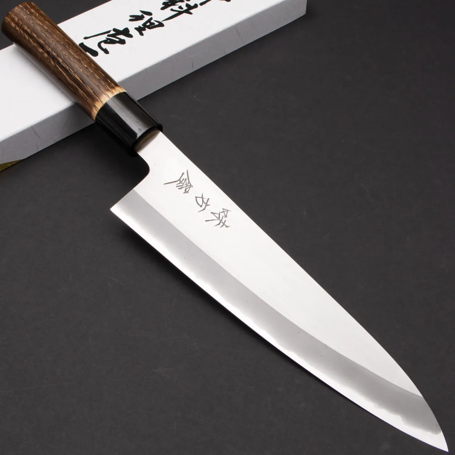 Mutsumi Hinoura Aogami #2 Migaki Gyuto 210