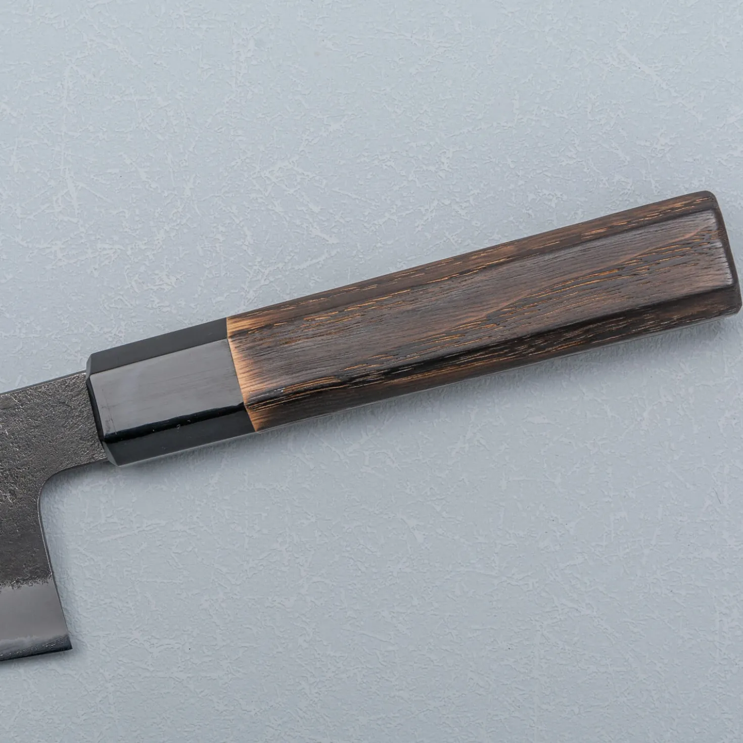 Mutsumi Hinoura Shirogami Kurouchi Nashiji Gyuto 21 cm
