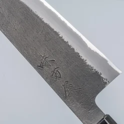 Mutsumi Hinoura Shirogami Kurouchi Nashiji Gyuto 21 cm