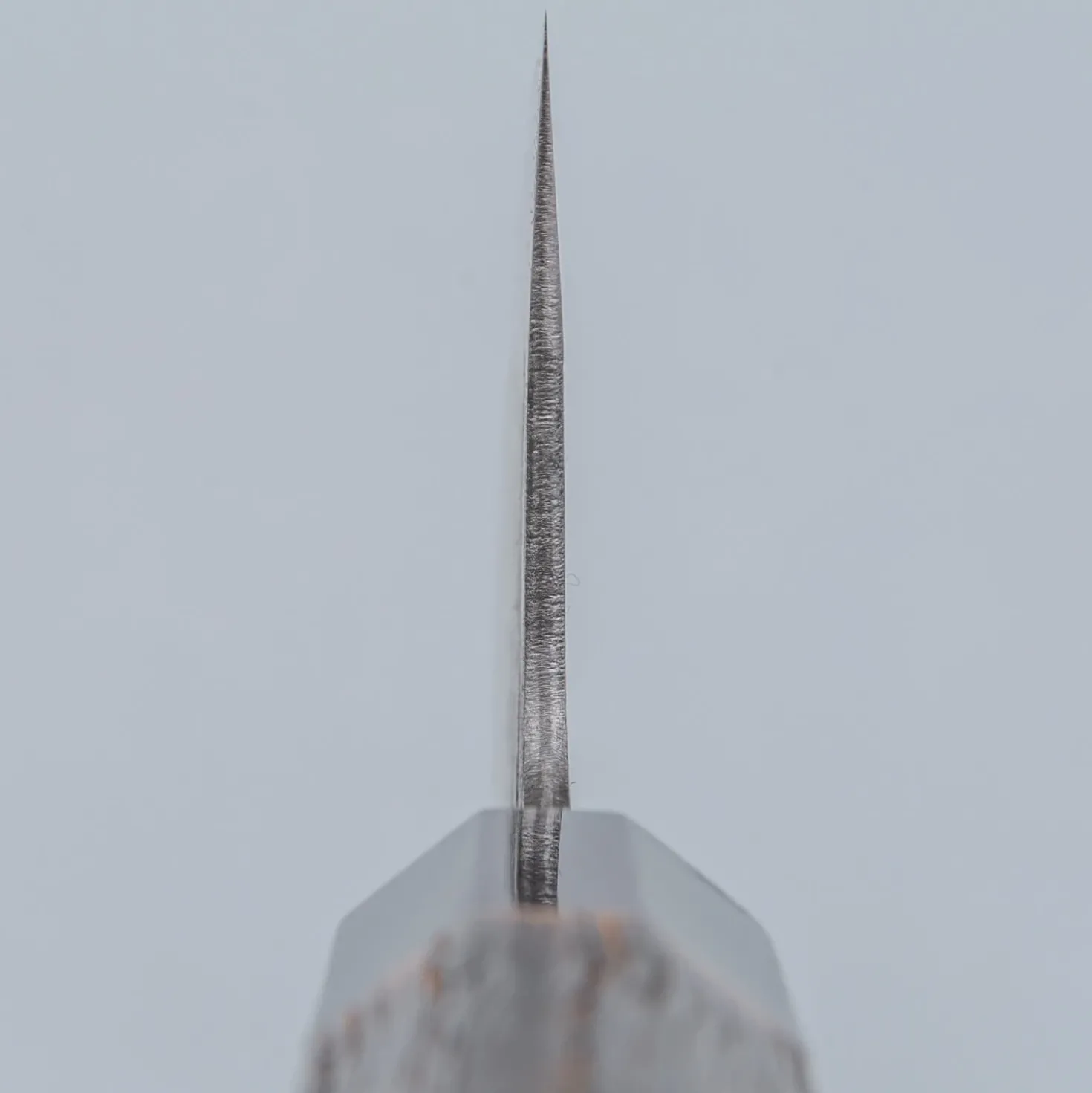 Mutsumi Hinoura Shirogami Kurouchi Nashiji Gyuto 21 cm