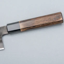 Mutsumi Hinoura Shirogami Kurouchi Nashiji Gyuto 18 cm
