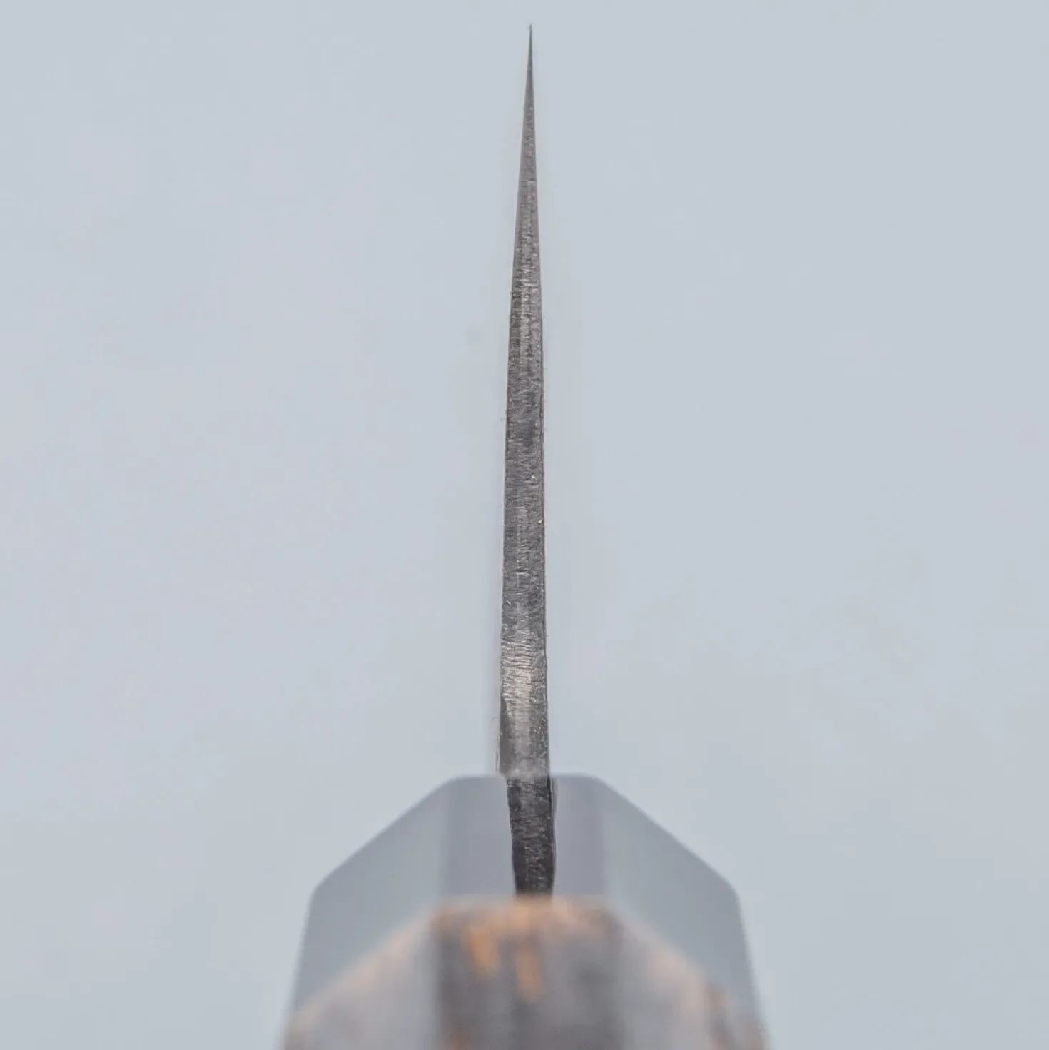 Mutsumi Hinoura Shirogami Kurouchi Nashiji Gyuto 18 cm