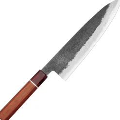 Mutsumi Hinoura Shirogami #2 Kurouchi Damast Padouk Gyuto 21 cm