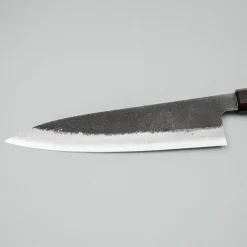 Mutsumi Hinoura Shirogami #2 Kurouchi Damast Gyuto 21 cm