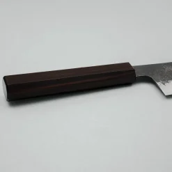 Mutsumi Hinoura Shirogami #2 Kurouchi Damast Gyuto 21 cm