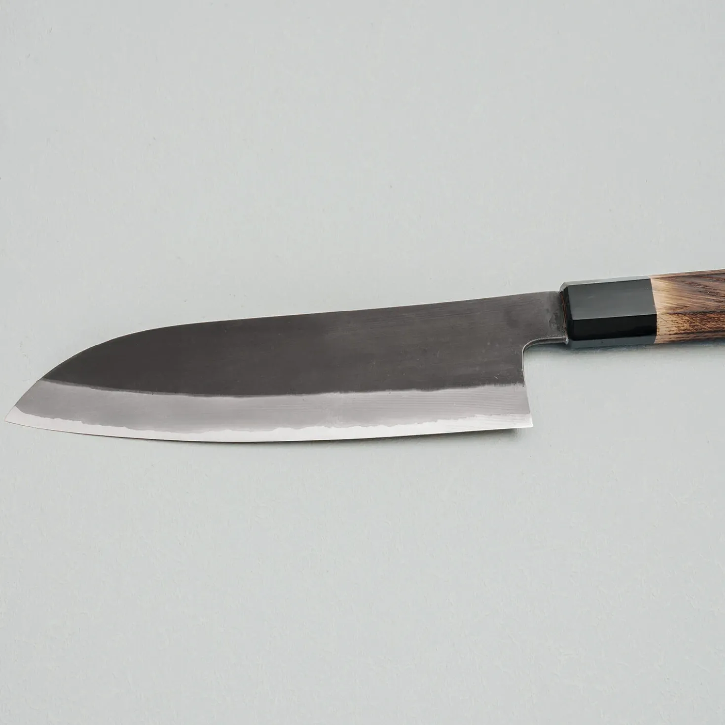 Mutsumi Hinoura Shirogami Kurouchi Santoku 18 cm