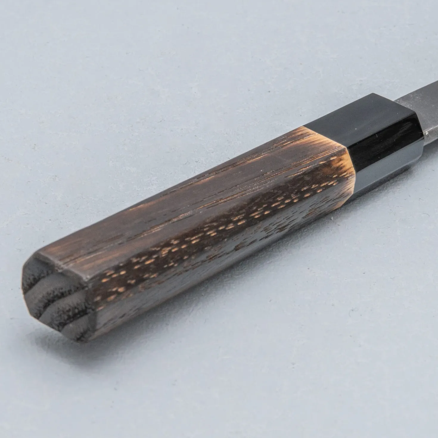 Mutsumi Hinoura Shirogami Kurouchi Nashiji Petty 12 cm