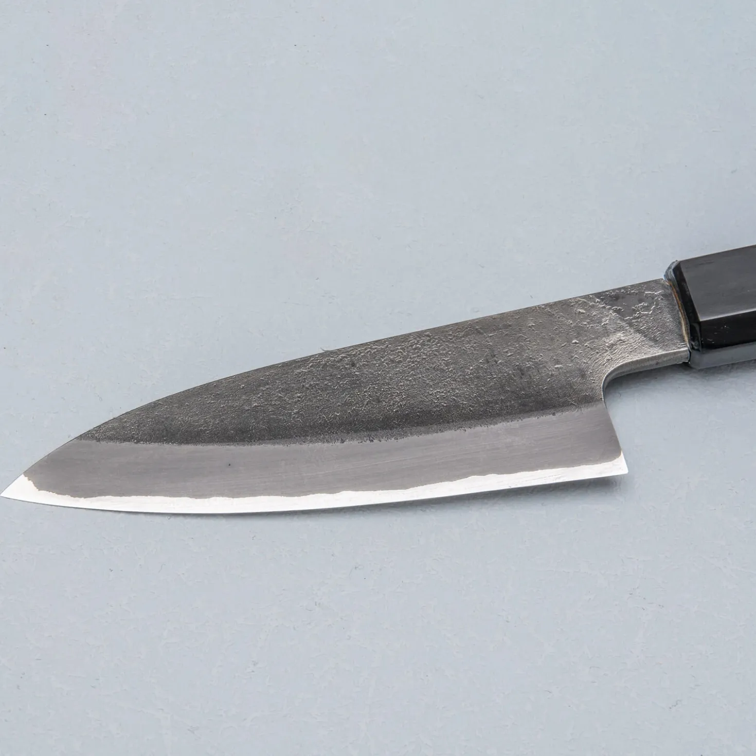 Mutsumi Hinoura Shirogami Kurouchi Nashiji Petty 12 cm