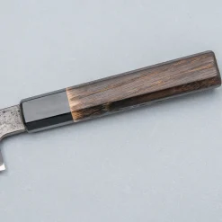 Mutsumi Hinoura Shirogami Kurouchi Nashiji Petty 12 cm