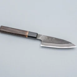 Mutsumi Hinoura Shirogami Kurouchi Nashiji Petty 12 cm