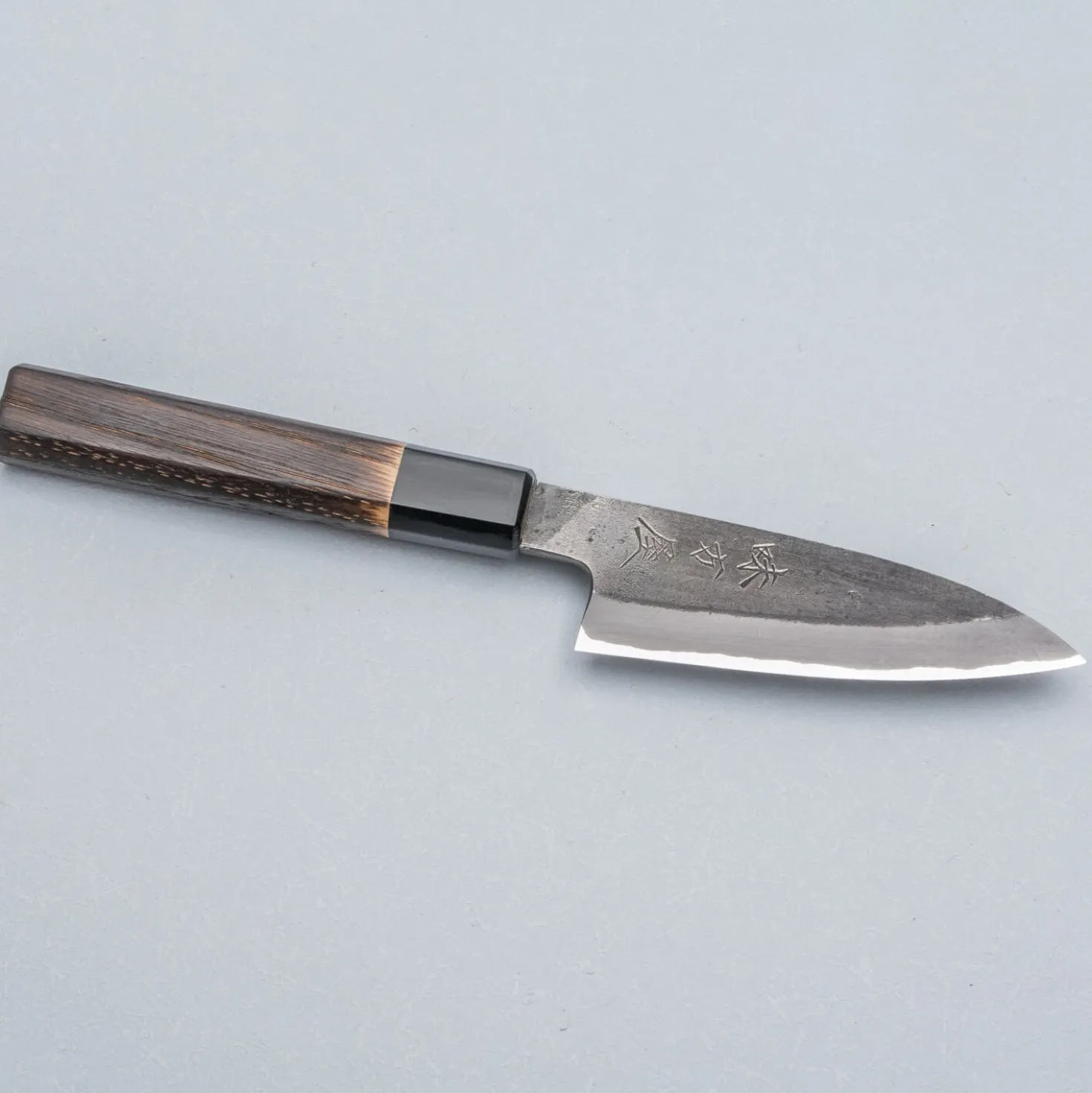 Mutsumi Hinoura Shirogami Kurouchi Nashiji Petty 12 cm