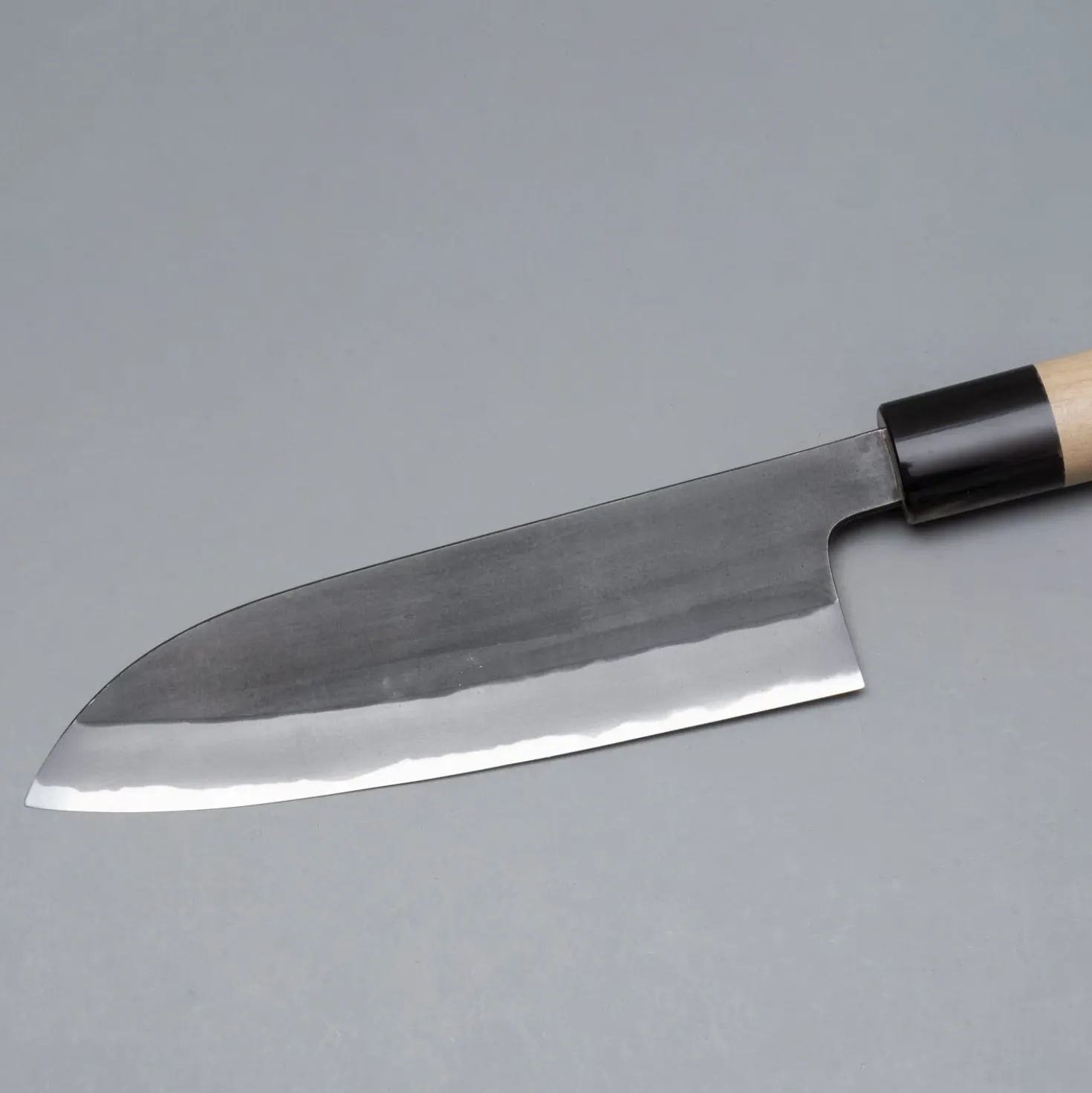 Mutsumi Hinoura Shirogami Kuruchi Santoku 16.5 cm