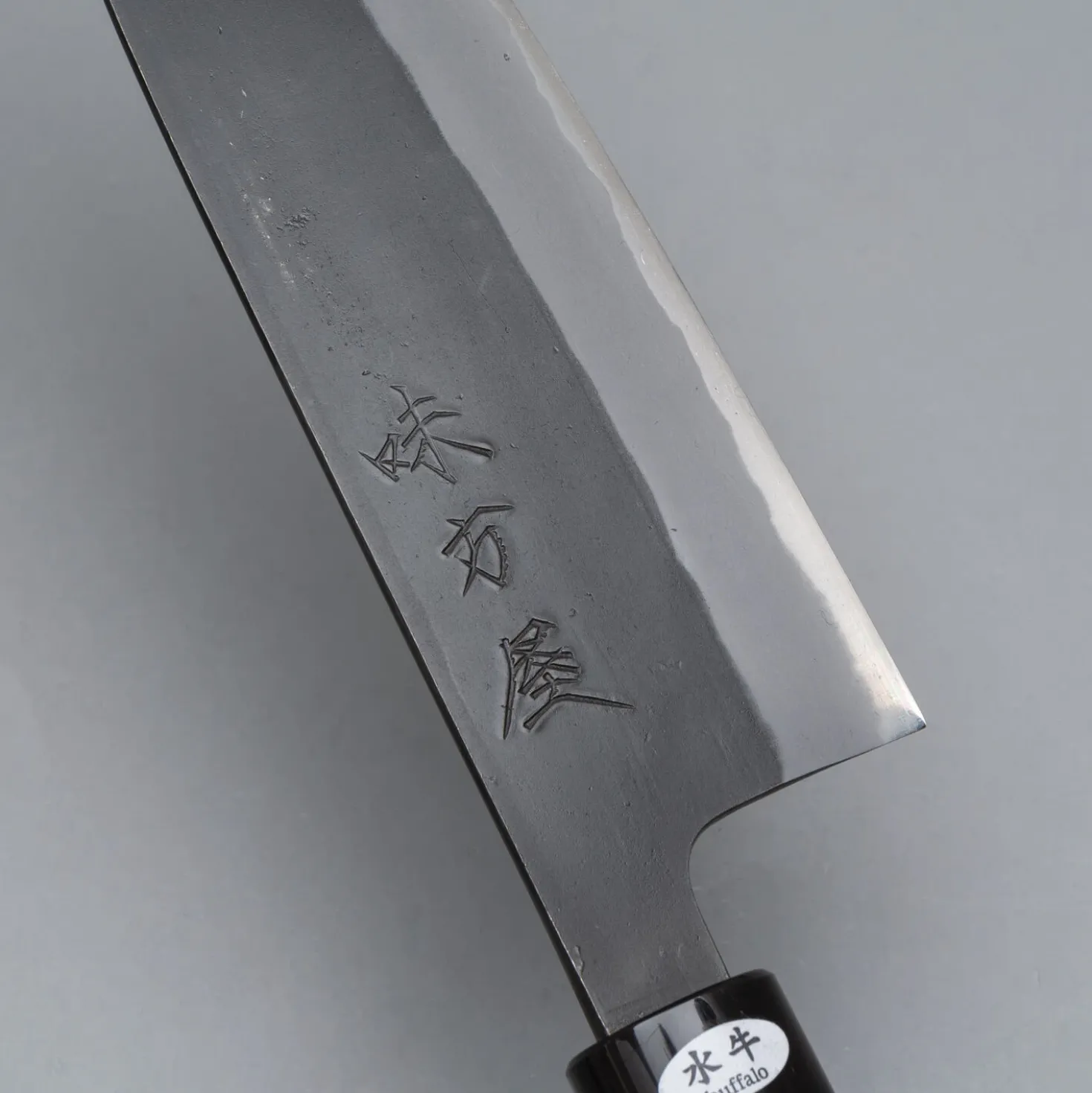 Mutsumi Hinoura Shirogami Kuruchi Santoku 16.5 cm