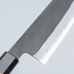 Mutsumi Hinoura Shirogami Kurouchi Santoku 18 cm