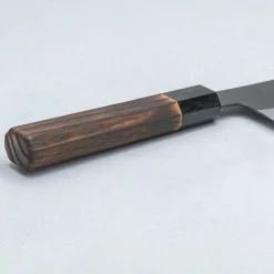 Mutsumi Hinoura Shirogami Kurouchi Santoku 18 cm