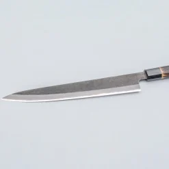 Mutsumi Hinoura Shirogami Kurouchi Nashiji Sujihiki 27 cm