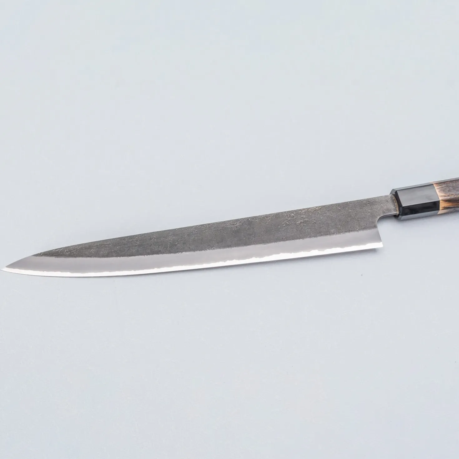 Mutsumi Hinoura Shirogami Kurouchi Nashiji Sujihiki 27 cm
