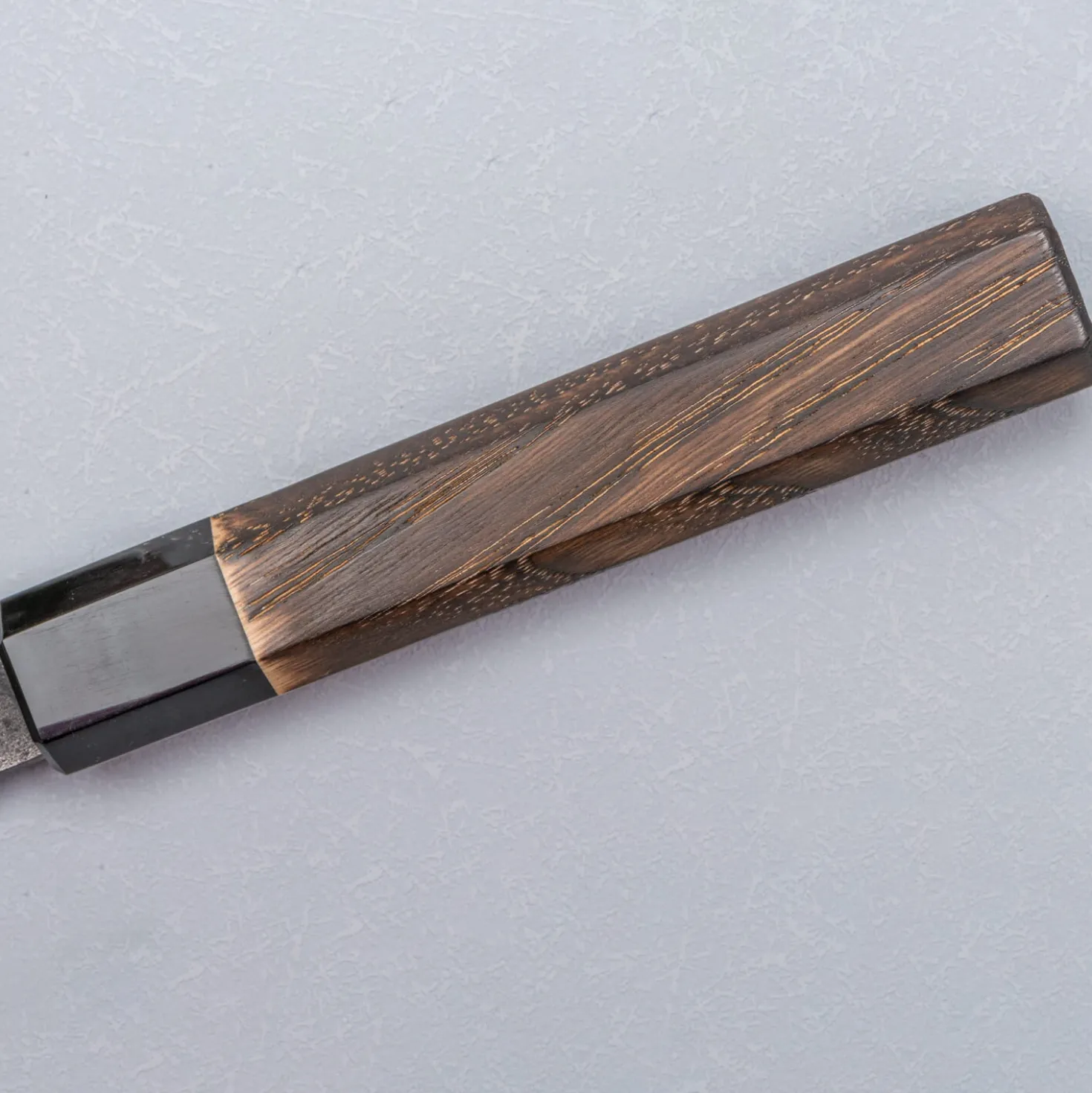 Mutsumi Hinoura Shirogami Kurouchi Nashiji Sujihiki 24 cm