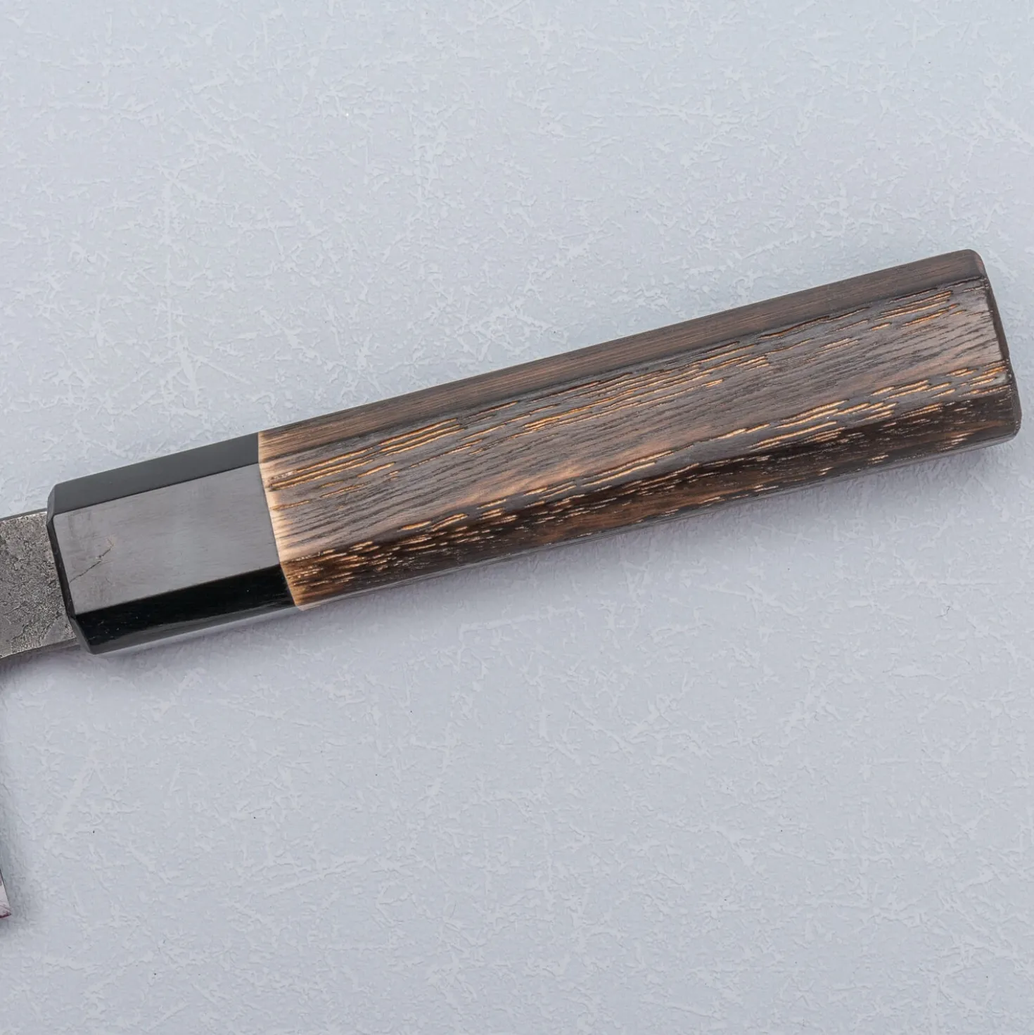 Mutsumi Hinoura Shirogami Kurouchi Nashiji Nakiri 16.5 cm