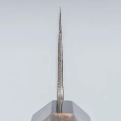 Mutsumi Hinoura Shirogami Kurouchi Nashiji Nakiri 16.5 cm