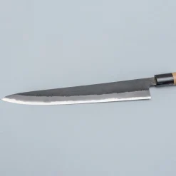 Mutsumi Hinoura Shirogami Kurouchi Magnolia Sujihiki 27 cm