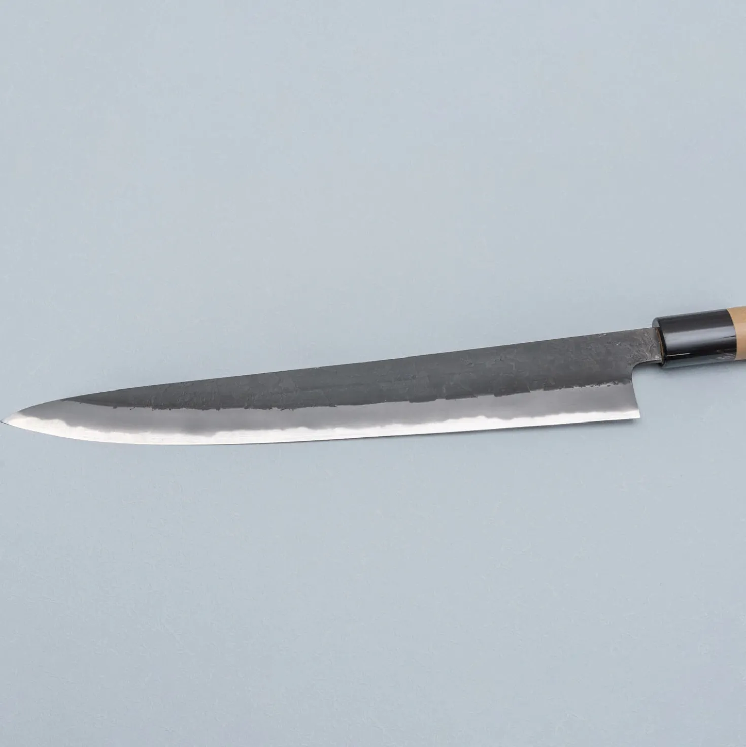 Mutsumi Hinoura Shirogami Kurouchi Magnolia Sujihiki 27 cm