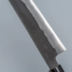 Mutsumi Hinoura Shirogami Kurouchi Magnolia Sujihiki 27 cm