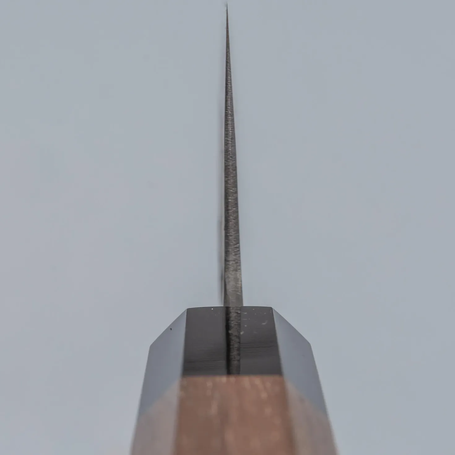 Mutsumi Hinoura Shirogami #2 Kurouchi Santoku 16.5 cm