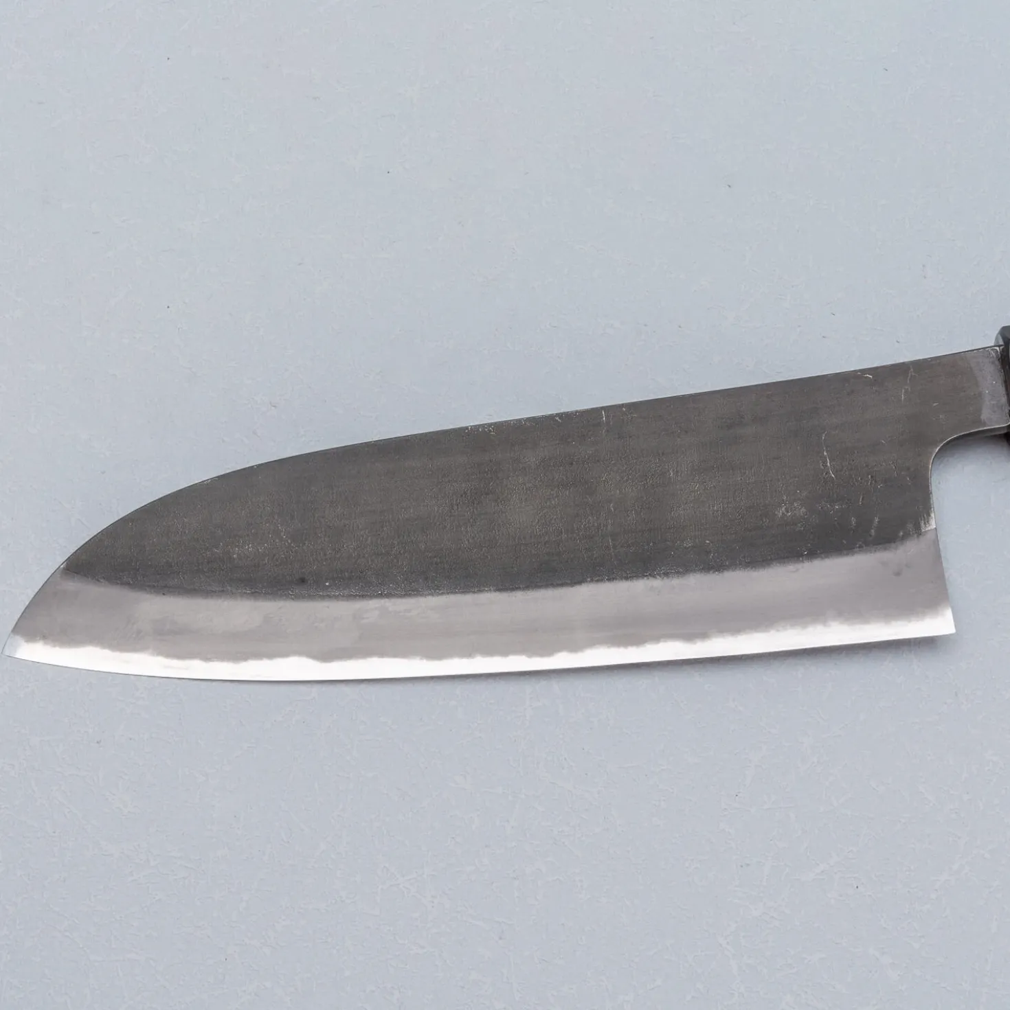 Mutsumi Hinoura Shirogami #2 Kurouchi Santoku 16.5 cm
