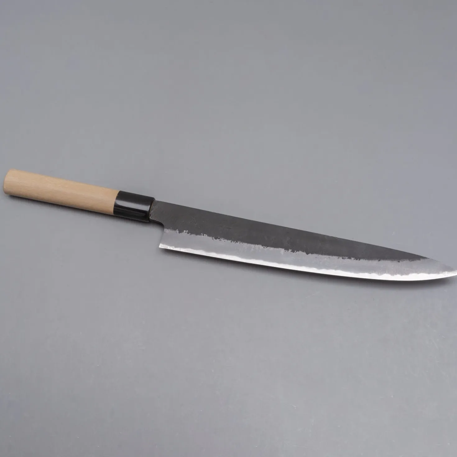 Mutsumi Hinoura Shirogami #2 Kuro Nashiji Sujihiki 24 cm