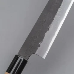 Mutsumi Hinoura Shirogami #2 Kuro Nashiji Sujihiki 24 cm