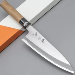 Mutsumi Hinoura Shirogami #2 Migaki Gyuto 18 cm