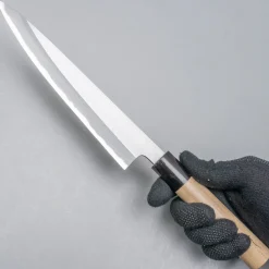 Mutsumi Hinoura Shirogami #2 Migaki Sujihiki 21 cm