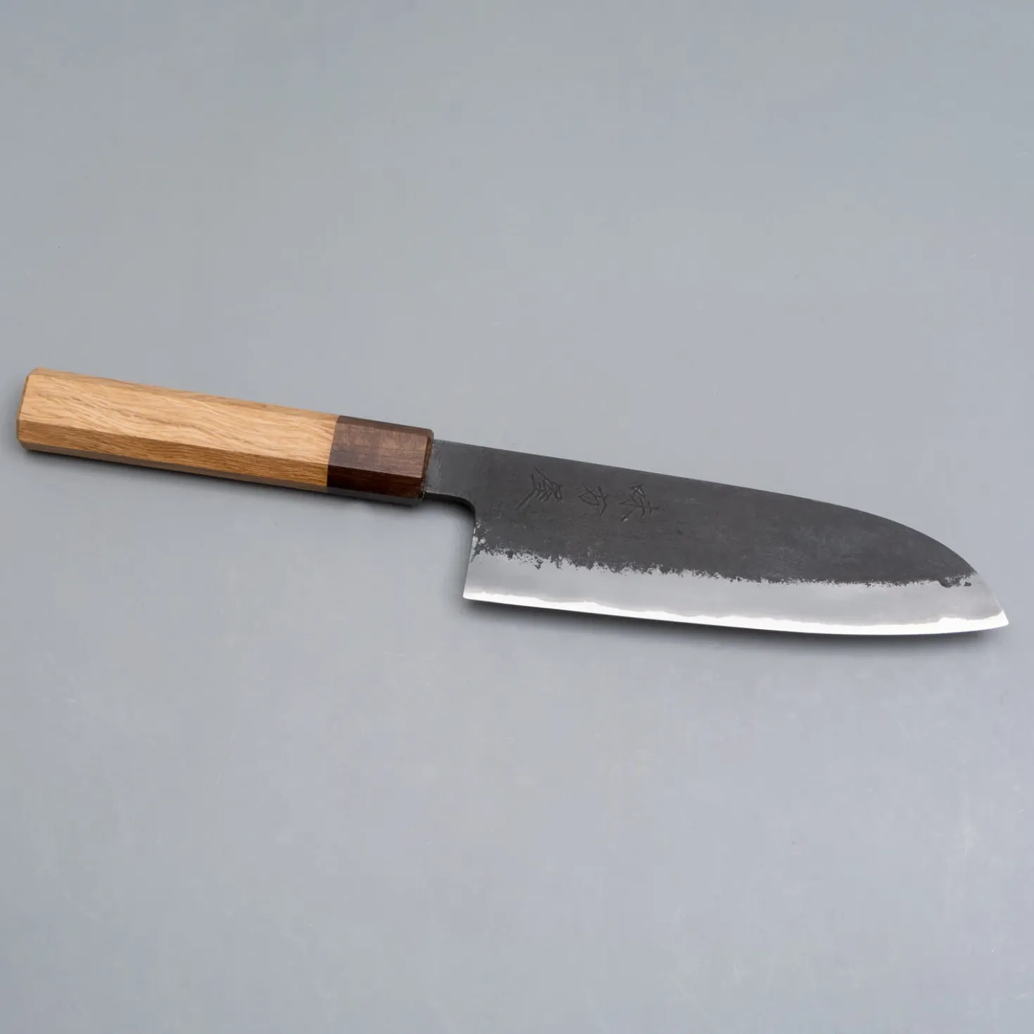 Mutsumi Hinoura Shirogami Nashiji Santoku 16.5 cm