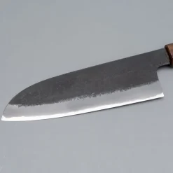 Mutsumi Hinoura Shirogami Nashiji Santoku 16.5 cm